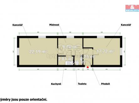 Půdorys.jpg | Pronájem - kanceláře, 56 m²