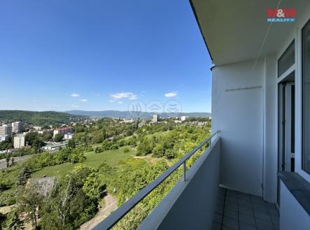 výhled z lodžie | Pronájem bytu, 1+kk, 24 m²
