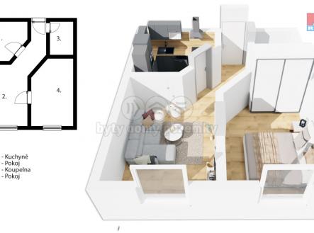 půdorys.jpg | Prodej bytu, 2+kk, 39 m²