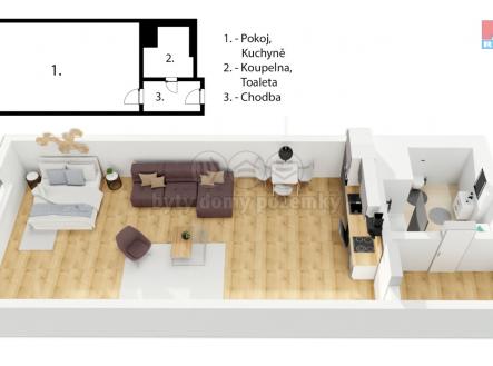 PÅ¯dorys__.jpg | Pronájem bytu, 1+kk, 30 m²
