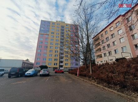 pohled na dům | Pronájem bytu, 1+1, 41 m²