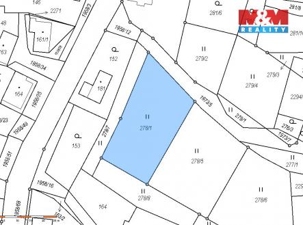 katastrální mapa | Prodej - pozemek pro bydlení, 882 m²