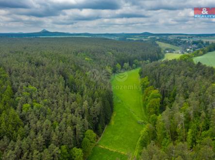 Pohled na pozemek | Prodej - pozemek, zahrada, 1 800 m²
