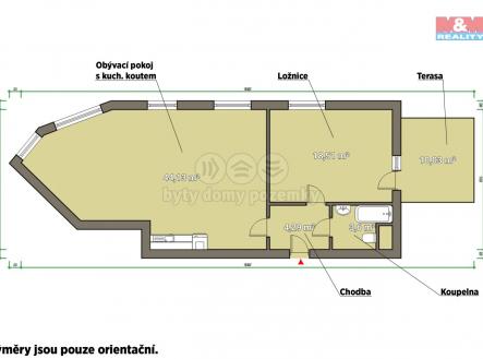 pudorys-byt.jpg | Pronájem bytu, 2+kk, 81 m²