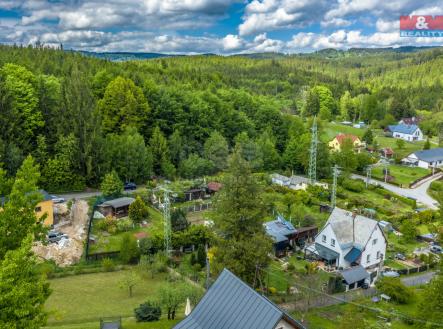 Pohled na zahradu | Prodej - pozemek, zahrada, 387 m²