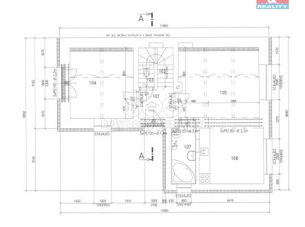 půdorys přízemí.jpg | Prodej - dům/vila, 68 m²