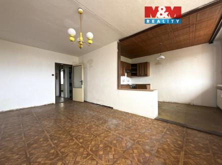 Obývací pokoj + KK | Prodej bytu, 3+1, 68 m²