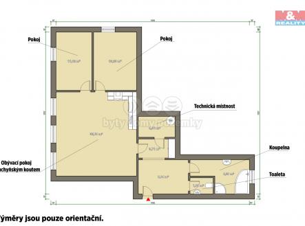 půdorys.jpg | Pronájem bytu, 3+kk, 89 m²