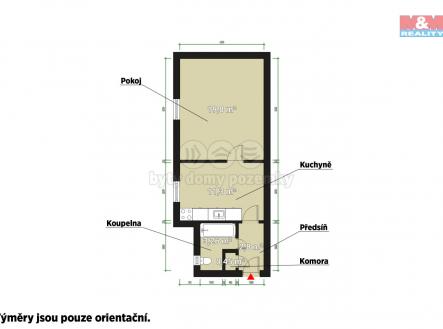 Půdorys.jpg | Pronájem bytu, 1+1, 38 m²
