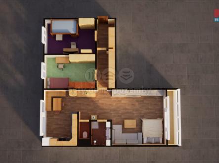 Půdorys | Prodej bytu, 3+kk, 74 m²