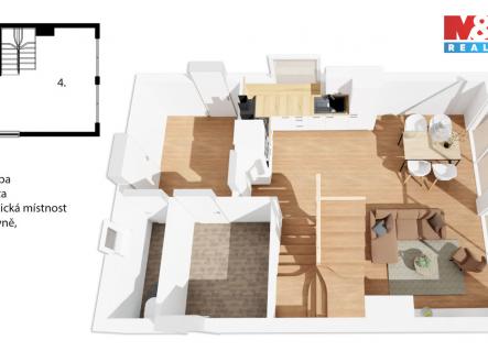 3_půdorys  - přízemí.jpg | Prodej bytu, 3+kk, 83 m²
