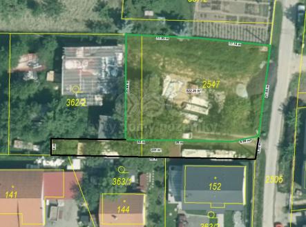 Pozemek 1 - orto.jpg | Prodej - pozemek pro bydlení, 820 m²