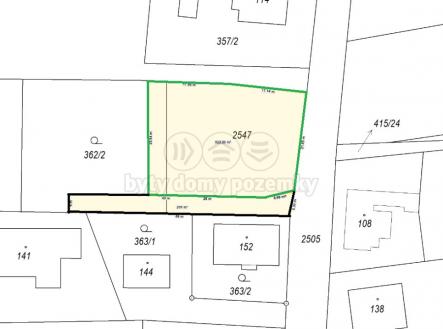 Pozemek 1 - KN.jpg | Prodej - pozemek pro bydlení, 820 m²