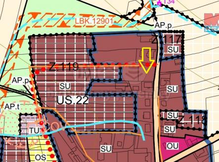 Trocnov - územní plán, Pozemek 1.jpg | Prodej - pozemek pro bydlení, 820 m²