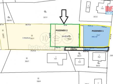 Pozemek k prodeji | Prodej - pozemek pro bydlení, 834 m²