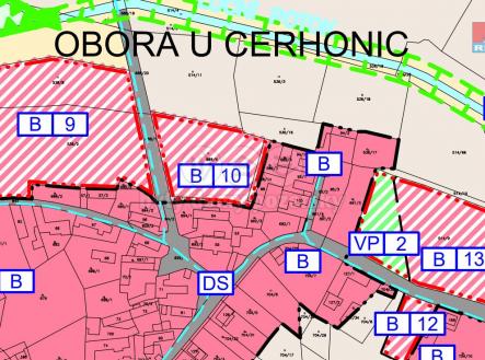 Územní plán Obora u Cerhonic.jpg | Prodej - pozemek pro bydlení, 3 827 m²