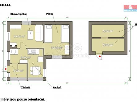 pudorys-chata.jpg | Prodej - chata/rekreační objekt, 37 m²