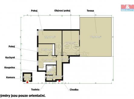 Půdorys (1).jpg | Pronájem bytu, 3+1, 88 m²
