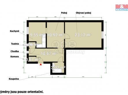 Půdorys.jpg | Prodej bytu, 2+kk, 59 m²
