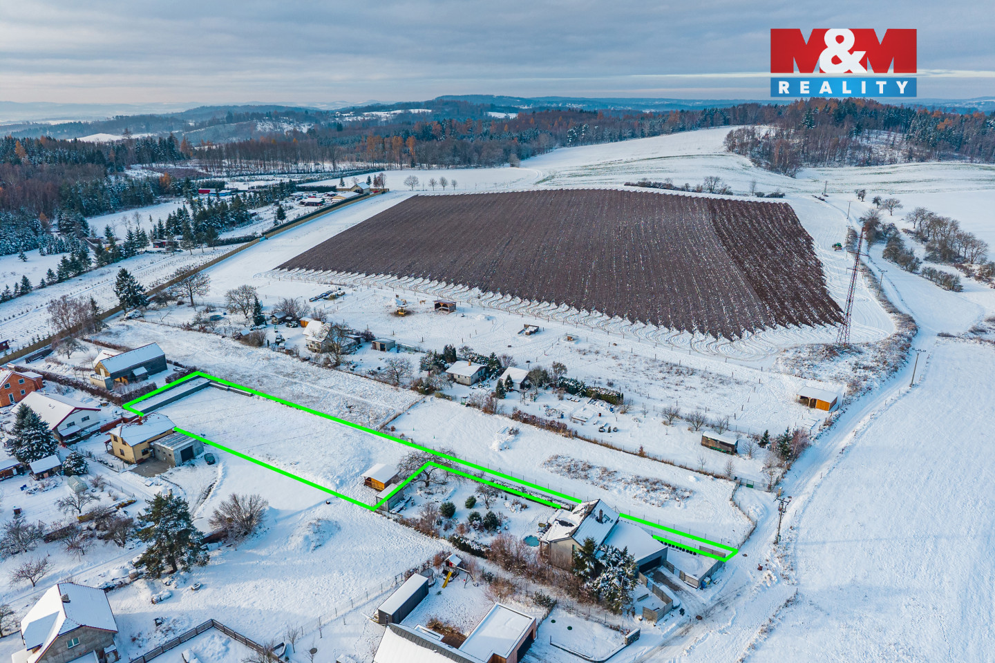 Prodej pozemku k bydlení, 1987 m², Kunice