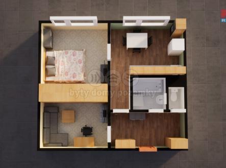 pudorys.jpg | Prodej bytu, 1+1, 42 m²
