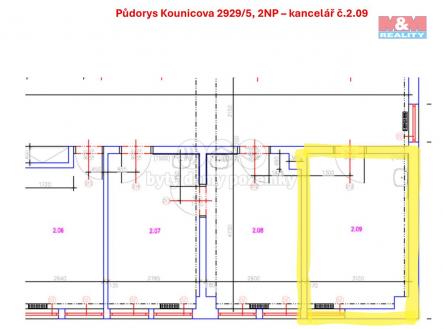 Návrh bez názvu.jpg | Pronájem - kanceláře, 14 m²