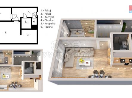 půdorys (14).jpg | Prodej bytu, 2+kk, 44 m²