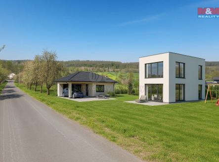 Vizualizace RD Šabina.jpg | Prodej - pozemek pro bydlení, 1 109 m²