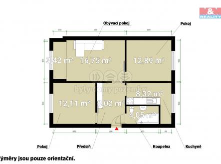 PÖdorys.jpg | Pronájem bytu, 3+1, 65 m²