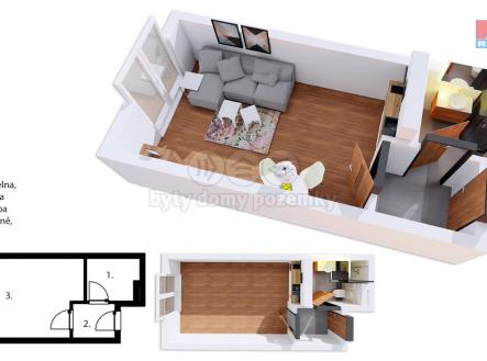 půdorys_1D.jpg | Prodej bytu, 1+kk, 22 m²