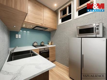 VIZUALIZACE KUCHYŇ | Prodej bytu, 2+1, 71 m²