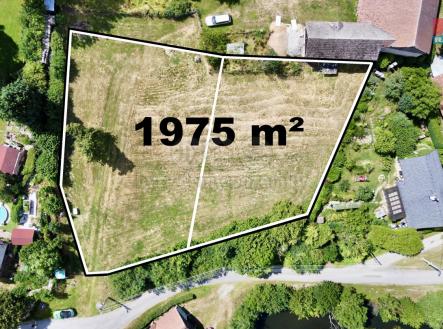 Vyznačení obou pozemků.jpg | Prodej - pozemek pro bydlení, 1 975 m²