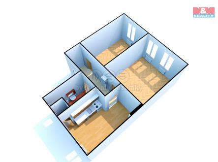 půdorys | Prodej bytu, 2+1, 69 m²