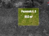 Prodej - pozemek pro bydlení, 853 m²