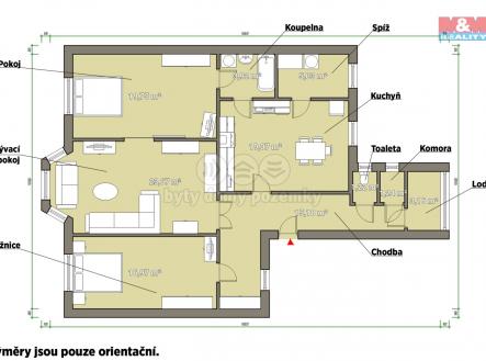 pudorys.jpg | Pronájem bytu, 3+1, 123 m²