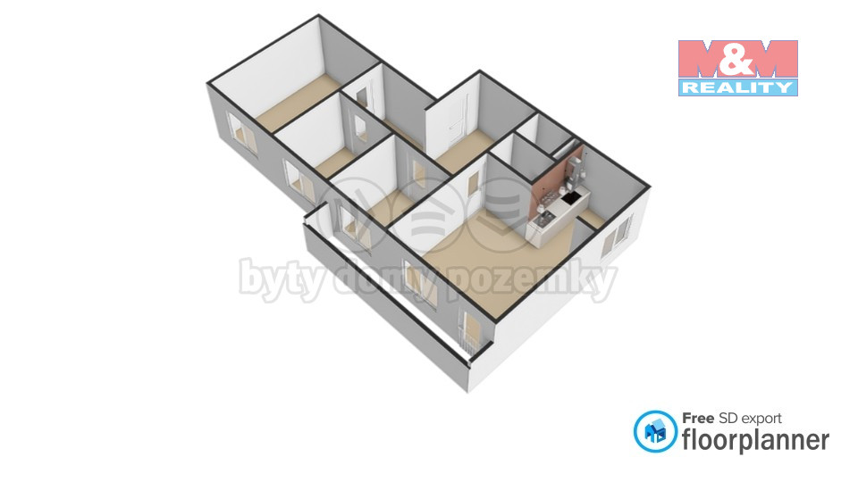 Prodej bytu 4+1, 79 m², Obrnice, ul. Nová výstavba