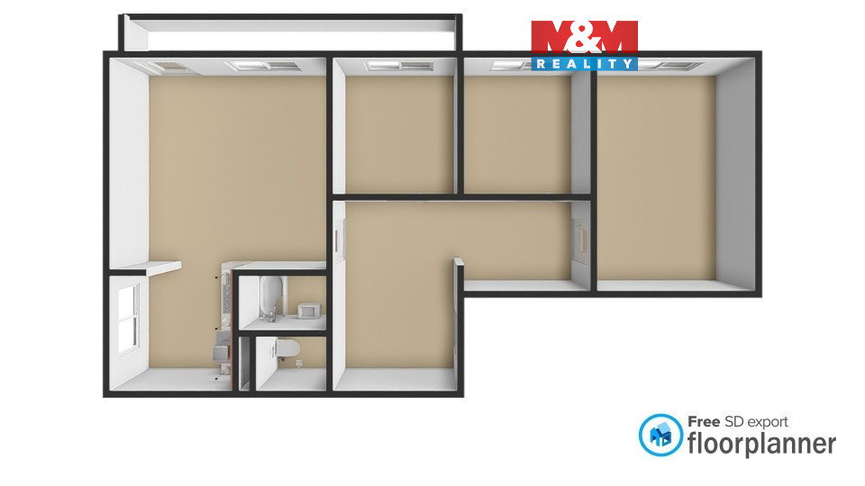 Prodej bytu 4+1, 79 m², Obrnice, ul. Nová výstavba