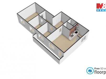 Prodej bytu 4+1, 79 m², Obrnice, ul. Nová výstavba | Prodej bytu, 4+1, 79 m²