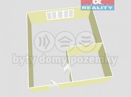 Prodej bytu 1+kk, 20 m², Kadaň, ul. Školní | Prodej bytu, 1+kk, 20 m²