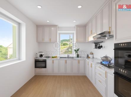Kuchyň-vizualizace | Prodej - dům/vila, 175 m²