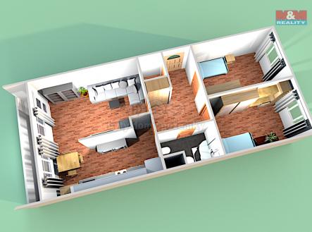 pudorys,01.jpg | Pronájem bytu, 3+1, 71 m²