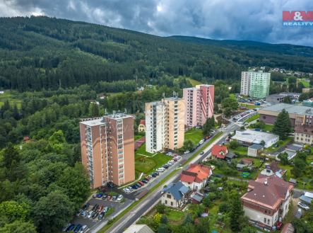 Pohled na dům | Prodej bytu, 1+kk, 25 m²