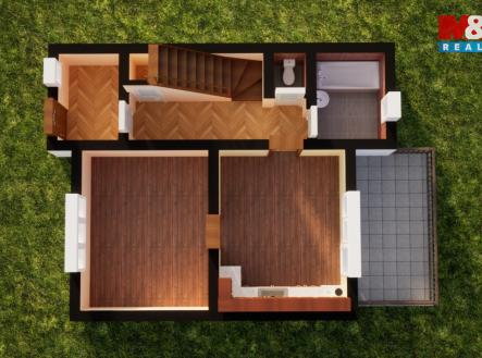 Půdorys 1NP | Prodej - dům/vila, 121 m²