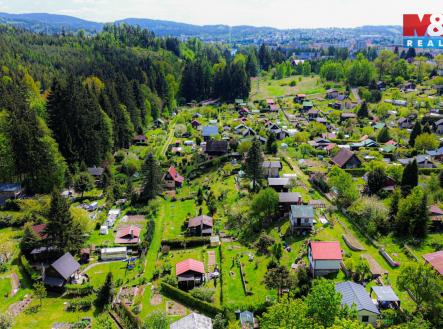 Pohled z dronu | Prodej - pozemek, zahrada, 302 m²