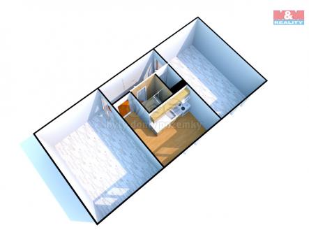 půdorys | Pronájem bytu, 2+1, 51 m²