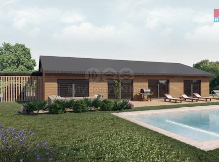 vizualizace s domem.jpg | Prodej - pozemek pro bydlení, 1 134 m²