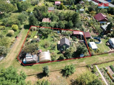 zakreslený pozemek.jpg | Prodej - pozemek, zahrada, 409 m²