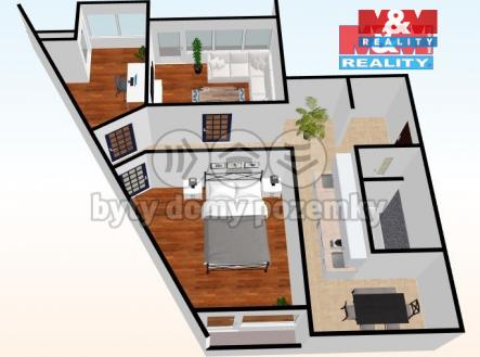 půdorys | Prodej bytu, 3+1, 85 m²