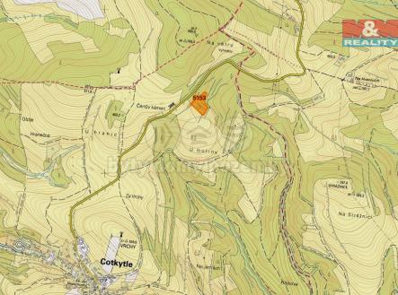 mapka | Prodej - pozemek, trvalý travní porost, 7 064 m²