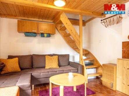 Obývací kout | Prodej - chata/rekreační objekt, 60 m²